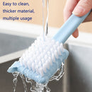 4 PCS 5 in 1 Multifunctional Peeler Household Kitchen Plastic Long-Handled Garlic Grinder With Brush Head(White)