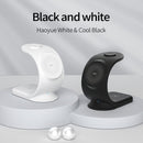 OJD-83 3 in 1 Magnetic Suction Vertical Bracket Wireless Charger for Mobile Phone & iWatch & AirPods(White)