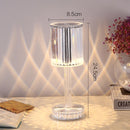 USB Charging Touch Diamond Crystal Table Lamp, Specification: USB Charging(RGB with Remote Control 16 Color)(Smoky Gray)