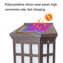 Solar Outdoor Long Panes Fence Wall Light Garden Decoration(Warm Light)