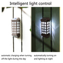 Solar Outdoor Long Panes Fence Wall Light Garden Decoration(Warm Light)
