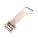 10 PCS Thickened Multifunctional Double-Head Peeler(Beige)
