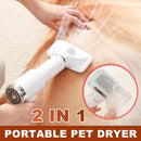 Pet Electric Comb Cat And Dog Brushing Cleaning Hair Dryer, Specification: UK Plug(3 Generation 866 White)