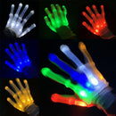 1 Pairs Hand Bones LED Glowing Gloves, Size: XL(Green)