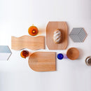Large Elliptical Wooden Tray Photography Shooting Props