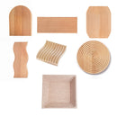 Medium Elliptical Wooden Tray Photography Shooting Props