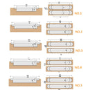 Three-Dimensional Adjustable Cross Hinge Folding Door Concealed Hinge, Specification: No. 5 Sand Silver 120kg