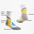 Adult Elite Basketball Socks Men Thick Terry Socks, Size: Free Size(Black Yellow)