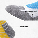 Adult Elite Basketball Socks Men Thick Terry Socks, Size: Free Size(Black Purple)