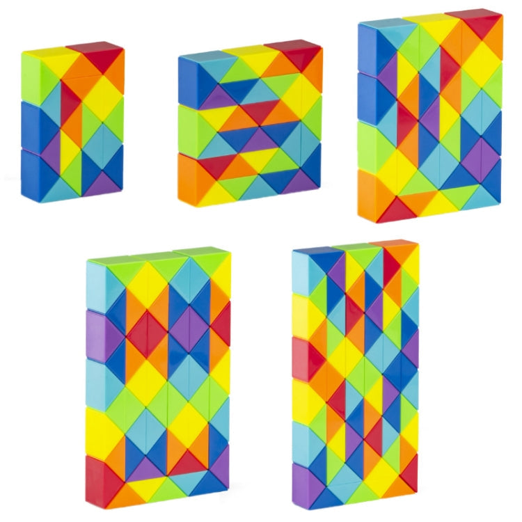 Children Puzzle Toy Color Variety Segment Magic Ruler, Spec: 24 Sections