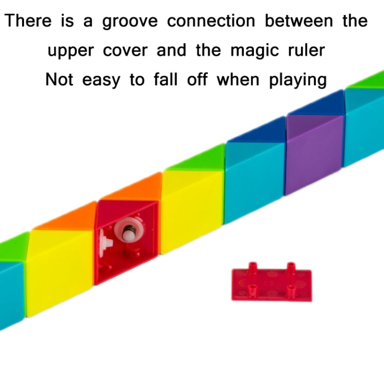 Children Puzzle Toy Color Variety Segment Magic Ruler, Spec: 36 Sections