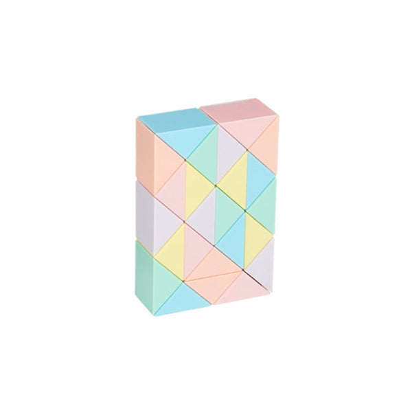 Children Puzzle Toy Color Variety Segment Magic Ruler, Spec: Macaron-24 Sections