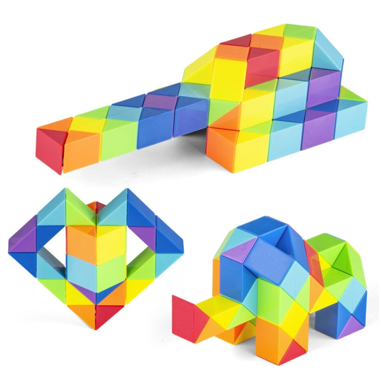 Children Puzzle Toy Color Variety Segment Magic Ruler, Spec: Macaron-72Sections