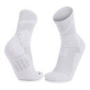 Men Basketball Socks Shock Absorption Mid-Tube Sports Socks, Size: Free Size(White)
