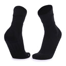 Men Basketball Socks Shock Absorption Mid-Tube Sports Socks, Size: Free Size(Black)