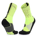 Men And Women Mid-Tube Sports Socks Combat Non-Slip Basketball Socks, Size: Free Size(Silver)