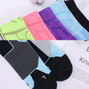 Men And Women Mid-Tube Sports Socks Combat Non-Slip Basketball Socks, Size: Free Size(Purple)