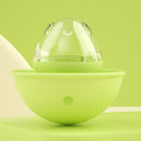 STR0267 Eggshell Rolling Tumbler Cat Dog Feeding(Green)