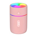 Colorful Cup Humidifier USB Mini Car Air Purifier(Pink)