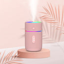 Colorful Cup Humidifier USB Mini Car Air Purifier(Pink)