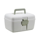 Household Sealed And Divided Double-Layer Portable Medicine Box(Green)