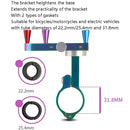 GUB Plus 12 Mountain Bike Aluminum Alloy Electric Plated Colorful Mobile Phone Frame(Colorful)