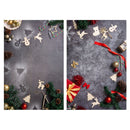 2 PCS 3D Stereo Double-Sided Photography Background Paper(Christmas Gray)