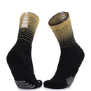 Thickened High-Top Sports Socks Non-Slip Mid-Tube Socks, Size: Free Size(Black Gold)