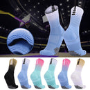 Thickened High-Top Sports Socks Non-Slip Mid-Tube Socks, Size: Free Size(Black Gold)