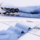 Thickened High-Top Sports Socks Non-Slip Mid-Tube Socks, Size: Free Size(Lake Blue White)
