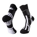 2 Pairs Thick Towel Bottom Tube Socks Elite Basketball Socks, Size: Free Size(Black)