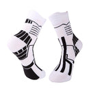 2 Pairs Thick Towel Bottom Tube Socks Elite Basketball Socks, Size: Free Size(White)