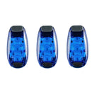3 PCS Outdoor Cycling Night Running Warm Light Bicycle Tail Light, Colour: 3 LED Blue