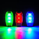 3 PCS Outdoor Cycling Night Running Warm Light Bicycle Tail Light, Colour: 3 LED Blue