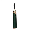 USB Rechargeable Eyelash Curler Eyelash Heating Styling Device(Green)