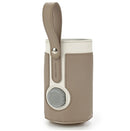 027 Leather Insulated Baby Bottle Cover Heating Bottle Bag, Size: Free Size(Dark Brown)