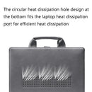 Book Style Laptop Protective Case Handbag For Macbook 14 inch(Black)