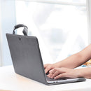 Book Style Laptop Protective Case Handbag For Macbook 14 inch(Black)