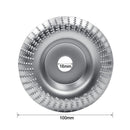 Woodworking Sanding Plastic Stab Discs Hard Round Grinding Wheels For Angle Grinders, Specification: 100mm Silver Curved