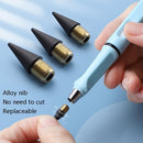 5 PCS No Ink No Need To Sharpen Drawing Sketch Pen Not Easy To Break Erasable HB Writing Pencil(Blue)