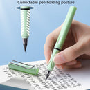 5 PCS No Ink No Need To Sharpen Drawing Sketch Pen Not Easy To Break Erasable HB Writing Pencil(Blue)