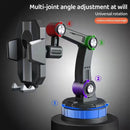 X-0566 Big Suction Cup Car Phone Holder Center Console Phone Holder(Black Green)