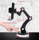 X-0566 Big Suction Cup Car Phone Holder Center Console Phone Holder(Black Green)