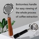 JJY7411 Stainless Steel Coffee Machine Handle For GAGGIA , Style: Black Rosewood Convex Button