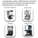 JJY7411 Stainless Steel Coffee Machine Handle For GAGGIA , Style: Red Gem Without Button