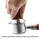 Zinc Alloy Coffee Machine Bottomless Handle For DeLonghi, Style: Red Gem Straight