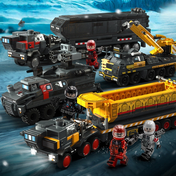 SEMBO Children Building Blocks Puzzle Assembling Toys(Troop Carrier)