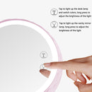 GJ-101 Home LED Desktop USB Makeup Mirror(Pink)