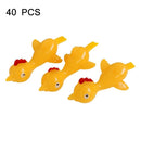 40 PCS Stretching Finger Ejection Turkey Sticky Tricky Toy(Yellow)