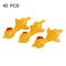 40 PCS Stretching Finger Ejection Turkey Sticky Tricky Toy(Yellow)